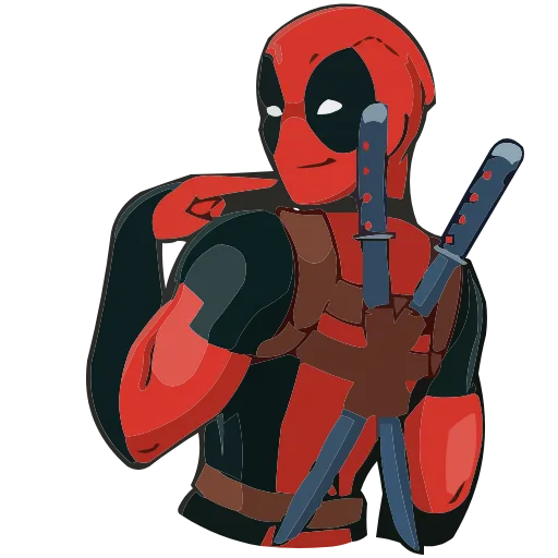 Стикер 35 Deadpool • Wolverine • Lady Deadpool