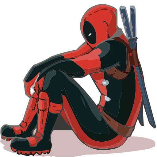 Стикер 50 Deadpool • Wolverine • Lady Deadpool