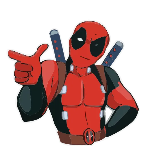 Стикер 38 Deadpool • Wolverine • Lady Deadpool