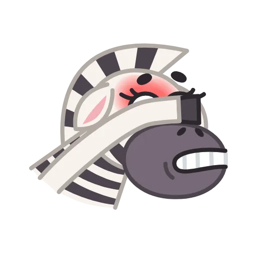 Стикер 6 Debra Zebra