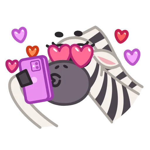 Стикер 9 Debra Zebra
