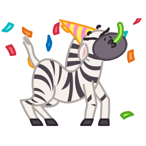 Стикер 13 Debra Zebra