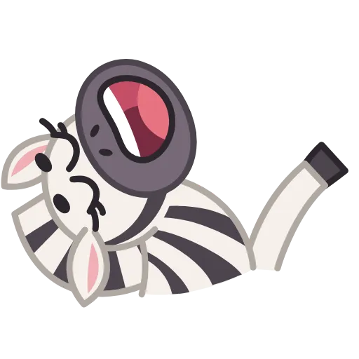 Стикер 5 Debra Zebra