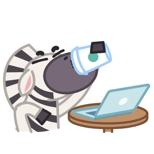 Стикер 11 Debra Zebra