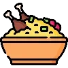 Стикер 29 🌯 Food - эмоджи с едой.