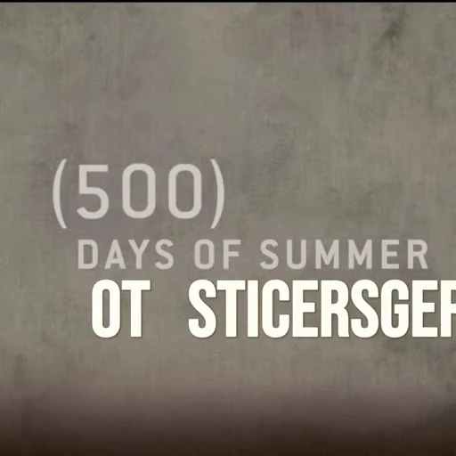 🌟 Стикер «500 дней лета» для Telegram
