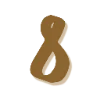 8⃣ Эмодзи «Бронзовые буквы» для Telegram