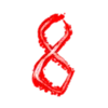 8️⃣ Эмодзи «Deviltime Alphabet - красные буквы» для Telegram