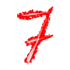 7️⃣ Эмодзи «Deviltime Alphabet - красные буквы» для Telegram