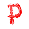 😈 Эмодзи «Deviltime Alphabet - красные буквы» для Telegram