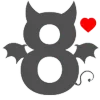 8⃣ Эмодзи «ABC Devil» для Telegram