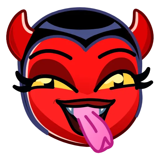 Стикер 7 Deviless Emoji
