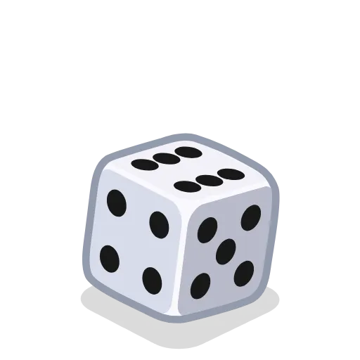 Стикер 6 Dice Cube
