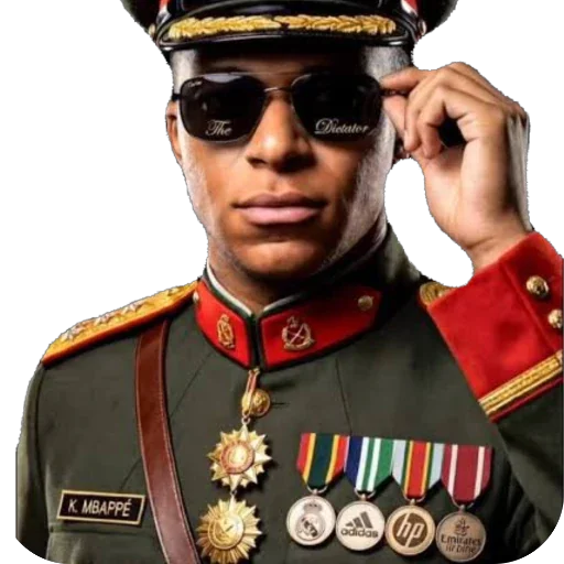 🫥 Стикер «Dictator Mbappe» для Telegram