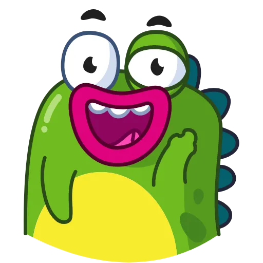 Стикер 15 Din The Dino