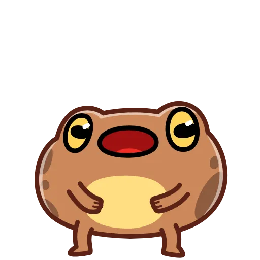 Стикер 3 Disgruntled Toad