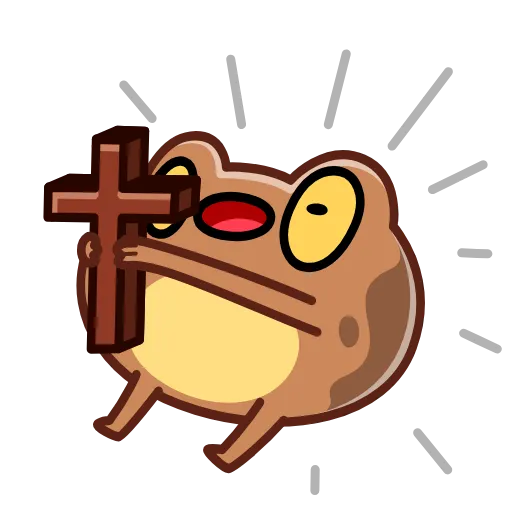 Стикер 4 Disgruntled Toad