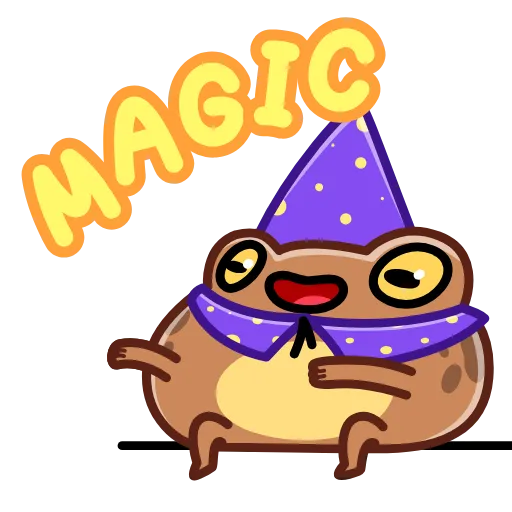 Стикер 19 Disgruntled Toad