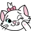Стикер 50 Disney Marie Emoji