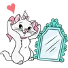 Стикер 5 Disney Marie Emoji