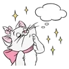 Стикер 25 Disney Marie Emoji