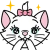 Стикер 58 Disney Marie Emoji