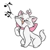 Стикер 21 Disney Marie Emoji