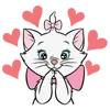 Стикер 37 Disney Marie Emoji