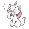 Стикер 7 Disney Marie Emoji