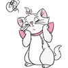 Стикер 18 Disney Marie Emoji