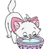 Стикер 8 Disney Marie Emoji