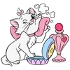 Стикер 9 Disney Marie Emoji