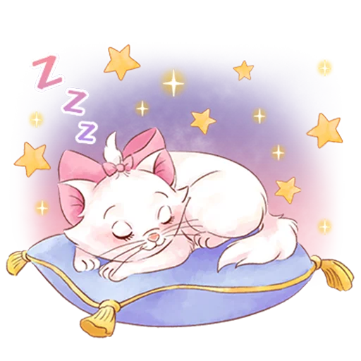 😪 Стикер «Disney&;s Marie Girly» для Telegram