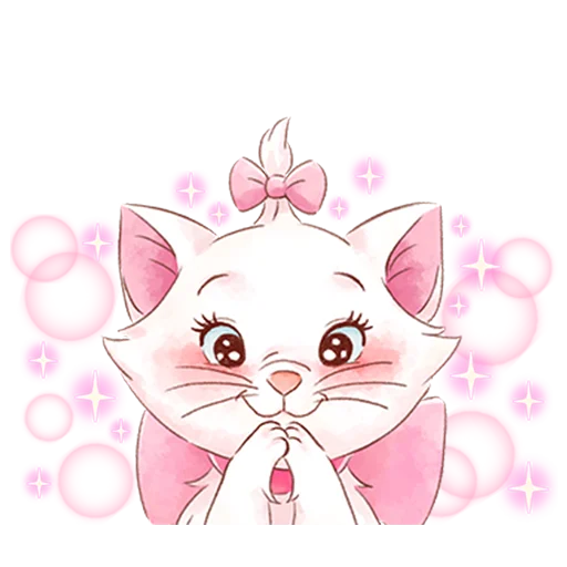 🥰 Стикер «Disney&;s Marie Girly» для Telegram