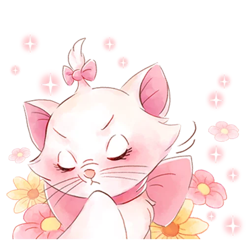 🙄 Стикер «Disney&;s Marie Girly» для Telegram