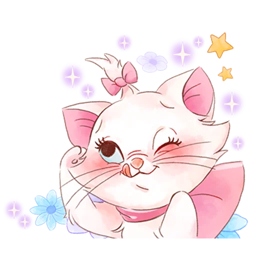 ☺️ Стикер «Disney&;s Marie Girly» для Telegram