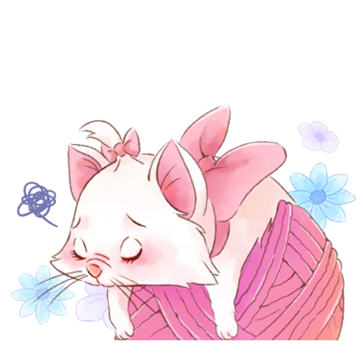 😭 Стикер «Disney&;s Marie Girly» для Telegram