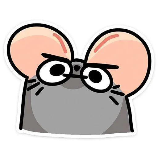 🤩 Стикер «Мыш Вася» для Telegram