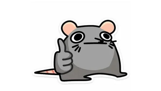 🤩 Стикер «Мыш Вася» для Telegram