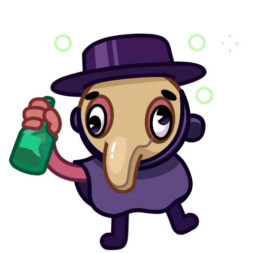 Стикер 19 Doctor Bubonic Emoji