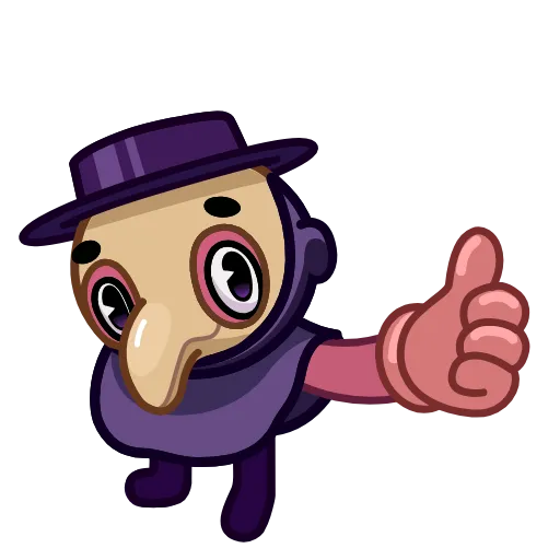 Стикер 3 Doctor Bubonic Emoji