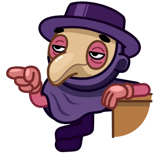 Стикер 8 Doctor Bubonic Emoji