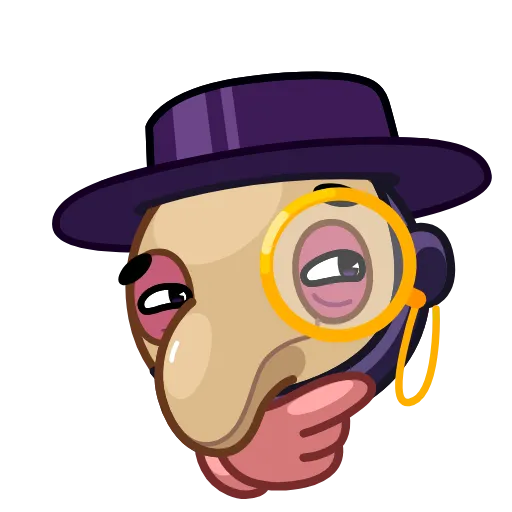 Стикер 11 Doctor Bubonic Emoji