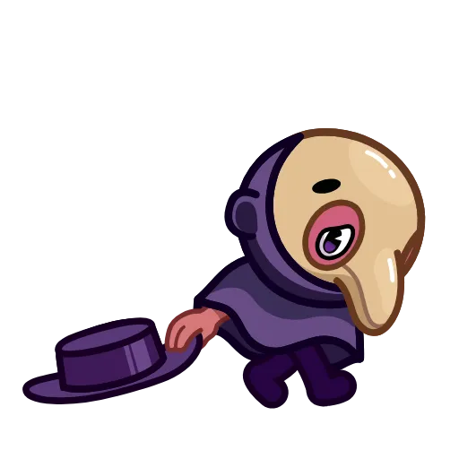 Стикер 9 Doctor Bubonic Emoji