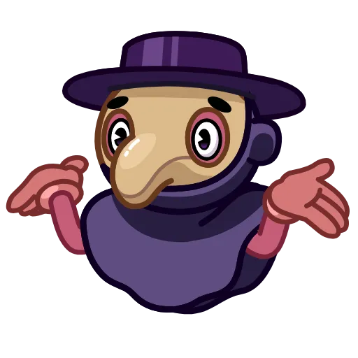 Стикер 17 Doctor Bubonic Emoji