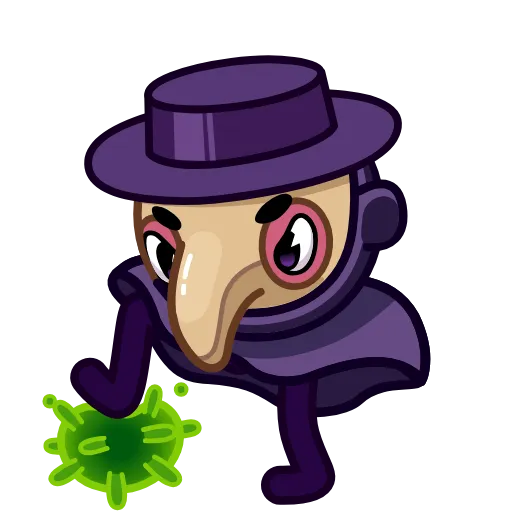 Стикер 7 Doctor Bubonic Emoji