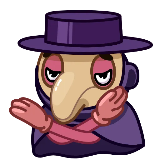 Стикер 6 Doctor Bubonic Emoji