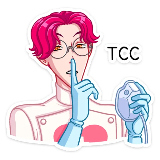 🤫 Стикер «Доктор Валентайн» для Telegram