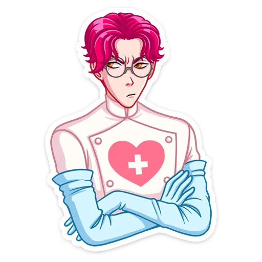 🙅‍♂ Стикер «Доктор Валентайн» для Telegram