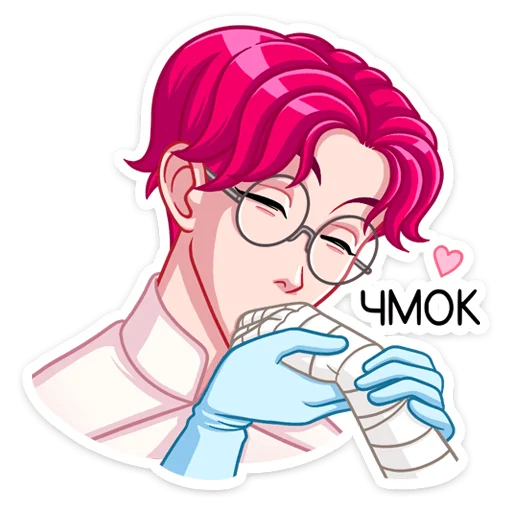 😘 Стикер «Доктор Валентайн» для Telegram